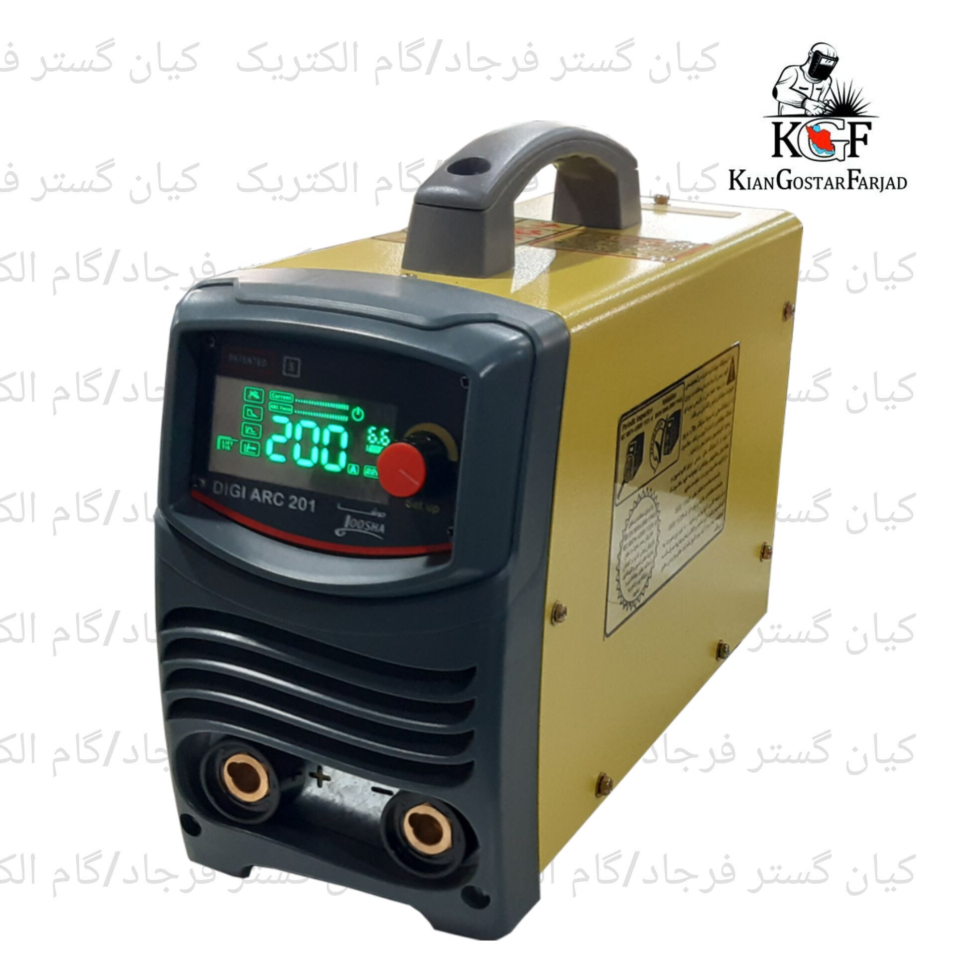 دستگاه جوش DIGI ARC 201 گام الکتريک ( جوشا ) به همراه کابل و انبر اتصال و انبر جوش