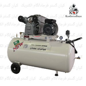 کمپرسور باد 400 لیتری هوافراور سمنان مخزن 350 سری DC تک فاز